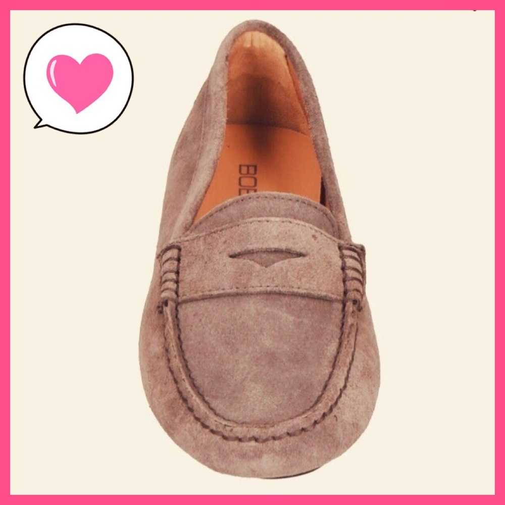 Tan genuine suede leather loafers Boemos 7 neutral